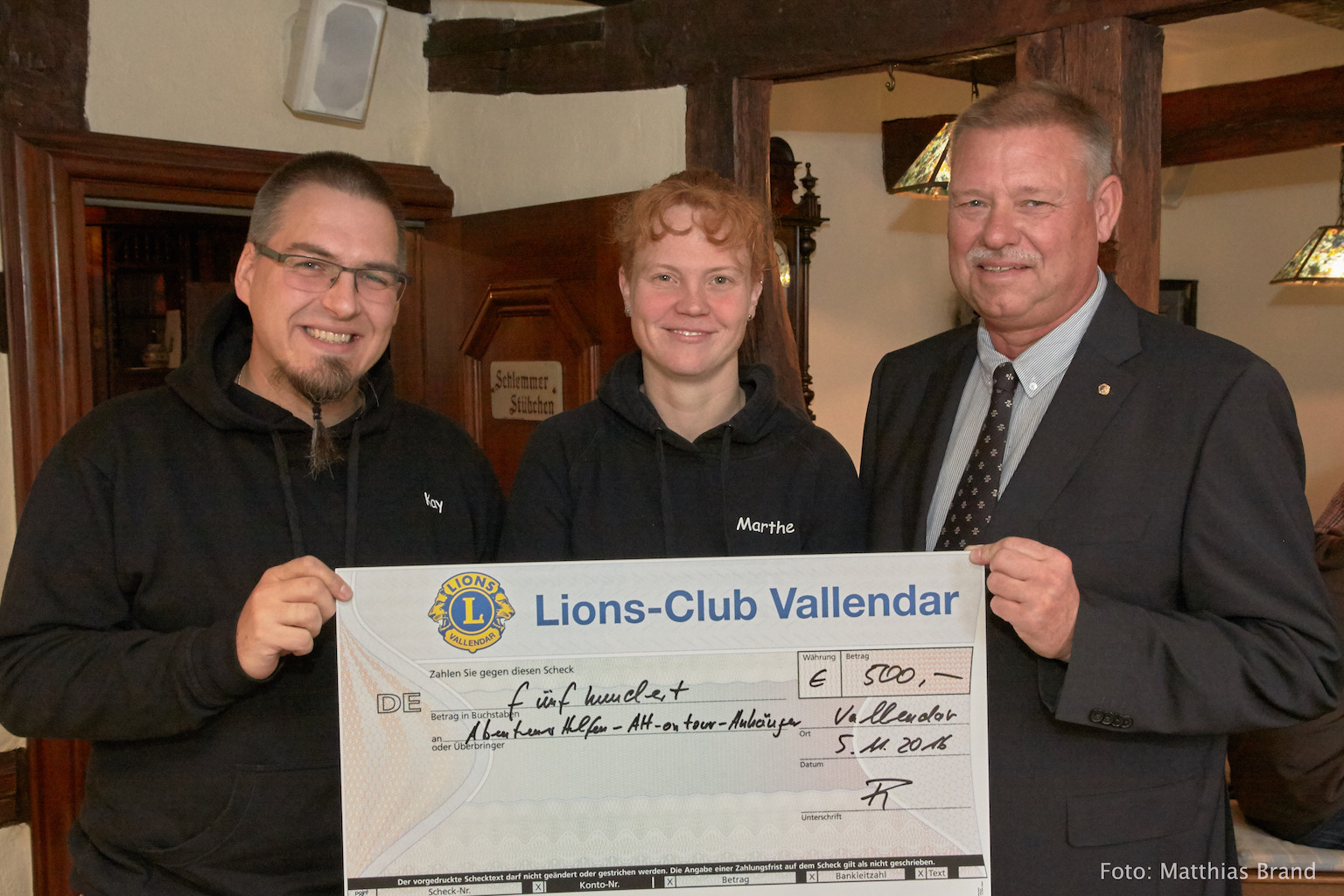 Sonder­preis des Bürger­projekt­preis 2015 des Lions­clubs Vallendar